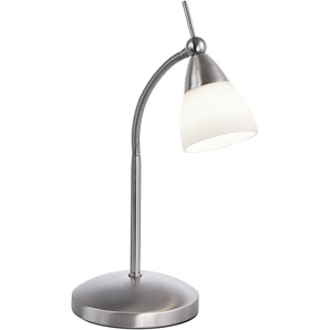 LED Tischleuchte PAUL NEUHAUS Pino Lampen Gr. 1 flammig, Höhe: 45 cm, grau (silberfarben, stahlgrau) LED Tischlampen 3-Stufen Touchdimmer; flexibel verstellbar