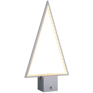 LED-Tischleuchte Pine 2.0 sompex silberfarben, 47x25x8 cm
