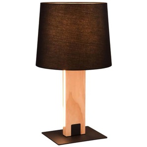 LED-Tischleuchte Rahul, holz/schwarz, inkl. Sensordimmer