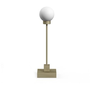 LED-Tischleuchte Snowball Northern grau beige, Designer Trond Svendgård, 33x9x9 cm