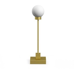 LED-Tischleuchte Snowball Northern messingfarben gold, Designer Trond Svendgård, 33x9x9 cm