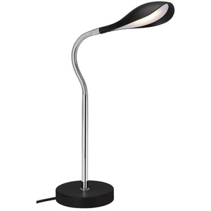 LED-Tischleuchte Swan, schwarz/chromfarbig, 40 cm