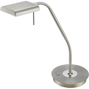 LED Tischleuchte TRIO LEUCHTEN BERGAMO Lampen Gr. Höhe: 50 cm, grau (nickelfarben) LED Tischlampen