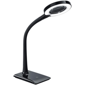 LED Tischleuchte TRIO LEUCHTEN LUPO Lampen Gr. 1 flammig, Höhe: 38 cm, schwarz (chromfarben, schwarz) LED Tischlampen