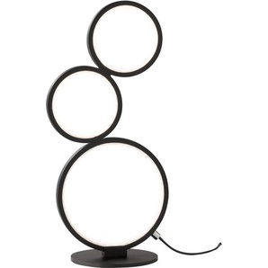 LED Tischleuchte TRIO LEUCHTEN Rondo Lampen Gr. 3 flammig, Höhe: 45 cm, schwarz LED Tischlampen Schnurschalter,integrierter Dimmer