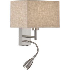 LED Wandleuchte FISCHER & HONSEL Dream Lampen Gr. 2 flammig, Höhe: 25 cm, grau (nickelfarben) LED Wandleuchten