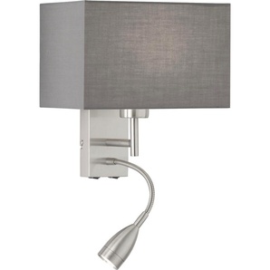 LED Wandleuchte FISCHER & HONSEL Dream Lampen Gr. 2 flammig, Höhe: 25 cm, grau (nickelfarben) LED Wandleuchten