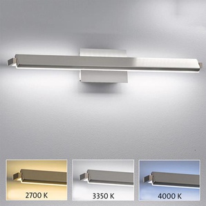 LED Wandleuchte FISCHER & HONSEL Pare TW Lampen Gr. 1 flammig, Höhe: 10 cm, grau (nickelfarben) LED Wandleuchten