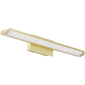 LED Wandleuchte FISCHER & HONSEL Pare TW Lampen Gr. 1 flammig, Höhe: 60 cm, grau (messingfarben) LED Wandleuchten
