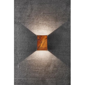 LED-Wandleuchte Fold VI 10 x 15 x 5cm Braun