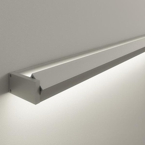 LED-Wandleuchte GL 6 Gera-Leuchten aluminiumfarbig silber, Designer Thomas Ritt, 4x120x8 cm