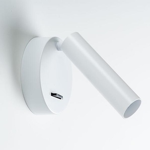 LED-Wandleuchte mit Schalter New Milan Aluminium weiß