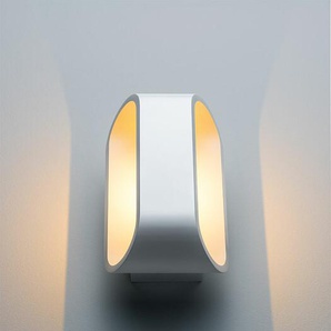 LED-Wandleuchte Orsay weiß, 18x10x9.2 cm