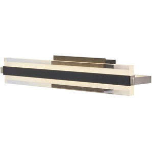 Fischer-Honsel LED-Wandleuchte, sandschwarz mit Dimmer ¦ Maße (cm): B: 46 H: 8 T: 12