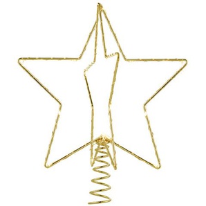 LED-Weihnachtsbaumspitze Christmas Top goldfarben, Designer Sirius, 25x20x20 cm