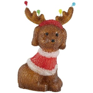LED Weihnachtsfigur - braun - Materialmix - 21 cm - 36 cm - cm 15,5 | Möbel Kraft