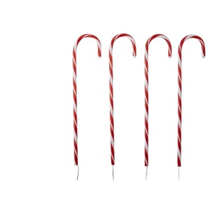 LED Zuckerstange  4er-Set   ¦ rot ¦ Maße (cm): H: 74