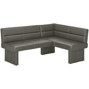 Eckbank Leder Canto II ¦ grau ¦ Maße (cm): B: 180 H: 85 T: 134.0