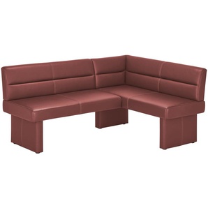 Eckbank Leder Canto II ¦ rot ¦ Maße (cm): B: 180 H: 85 T: 134.0