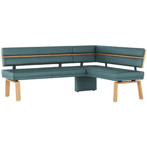 Eckbank  Leder Canto III ¦ blau ¦ Maße (cm): B: 203 H: 88 T: 157.0