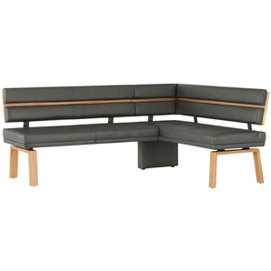 Eckbank  Leder Canto III ¦ grau ¦ Maße (cm): B: 203 H: 88 T: 157.0