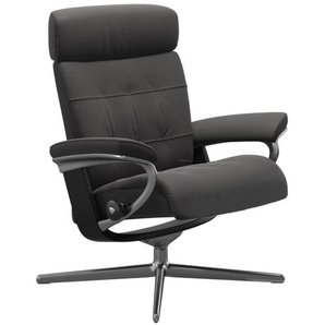Leder Ruhesessel Erik, Paloma rock, Gestell Cross chrom, schwarz