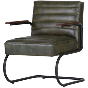 Freischwinger Sessel  Buff  ¦ grün ¦ Maße (cm): B: 68 H: 84 T: 78.0
