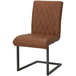 Leder-Schwingstuhl Thomas ¦ braun ¦ Maße (cm): B: 50 H: 92 T: 63.0