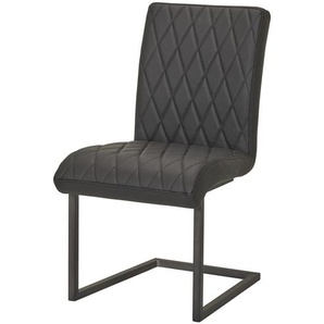Leder-Schwingstuhl  Thomas ¦ schwarz ¦ Maße (cm): B: 50 H: 92 T: 63