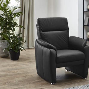 Leder Sessel hoch Bornholm, anthrazit