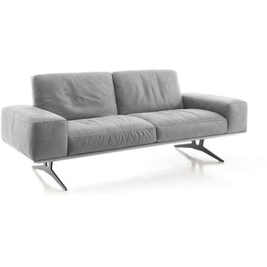 Leder Sofa 2,5-Sitzer, grau