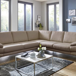 Leder Wohnlandschaft Civita, slate