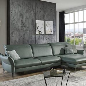 Leder Wohnlandschaft Mirum, opal