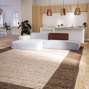 Ledersofa Kiesgrau Kunstleder - Elegantes, gemütliches Ledersofa: Hochwertige Qualität, einzigartiges Design - 296 x 72 x 168 cm, konfigurierbar
