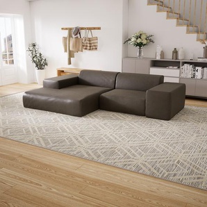 Ledersofa Kiesgrau Kunstleder - Elegantes, gemütliches Ledersofa: Hochwertige Qualität, einzigartiges Design - 296 x 72 x 168 cm, konfigurierbar