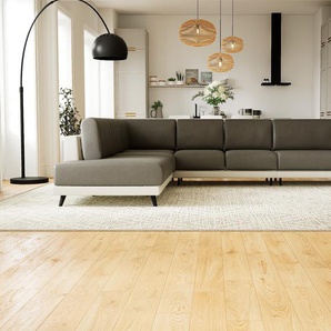 Ledersofa Schiefergrau Kunstleder - Elegantes, gemütliches Ledersofa: Hochwertige Qualität, einzigartiges Design - 334 x 75 x 254 cm, konfigurierbar