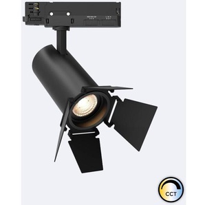 Ledkia - 3-Phasenstromschiene LED-Strahler 30W Fasano Cinema cct Dimmbar dali Schwarz (2700K - 3200K - 4000K) Wählbar