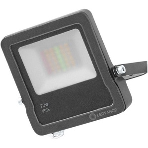Ledvance AUßENWANDLEUCHTE Smart+ Outdoor WiFi Flood Mehrfarbig, Dunkelgrau, Metall, Glas, rechteckig,rechteckig, 12.5x2.8 cm, Bewegungsmelder, Lampen & Leuchten, Aussenbeleuchtung, Aussenwandleuchten Mit Bewegungsmelder