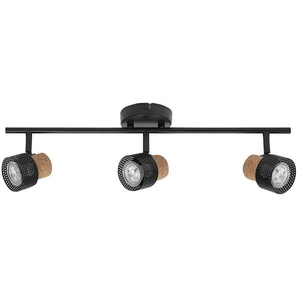 LEDVANCE LED-Deckenleuchte, 4058075828728, 3 x GU10, 10,2W, 690lm, 2700K, schwarz