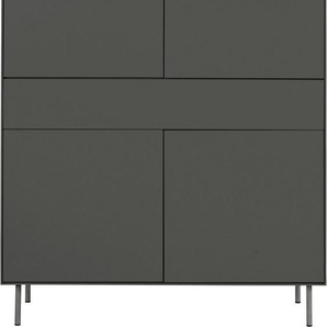 LeGer Home by Lena Gercke Highboard Essentials, Höhe: 144cm, MDF lackiert, Push-to-open-Funktion