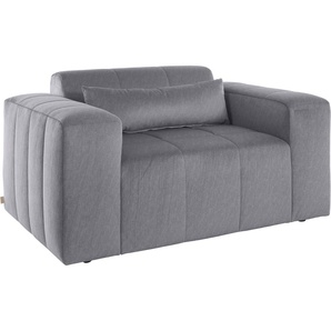 Loveseat LEGER HOME BY LENA GERCKE Maileen Sessel Gr. Luxus-Microfaser weich, B/H/T: 142 cm x 74 cm x 90 cm, silberfarben (silber) XXL-Sessel XXL Sessel passend zur Modulserie Maileen - separat stellbar