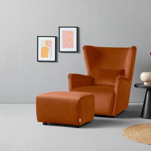 LeGer Home by Lena Gercke Ohrensessel Levke Sessel, wahlweise mit oder ohne Hocker