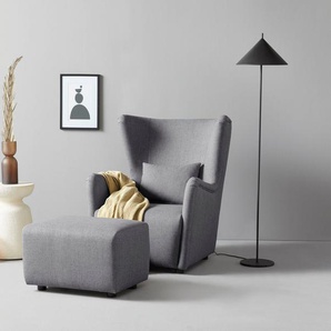 LeGer Home by Lena Gercke Ohrensessel Levke Sessel, wahlweise mit oder ohne Hocker