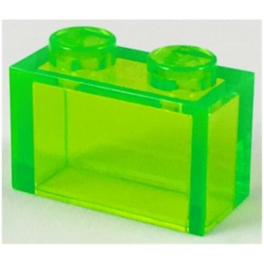 Lego® 1x2 Stein 3065 - 50 Stück Transparent Hellgrün