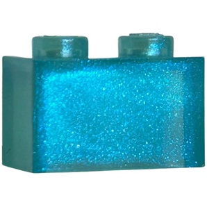 Lego® 1x2 Stein 3065 - 50 Stück Transparent Satin Hellblau 3065-50-Transparent Satin Hellblau-030