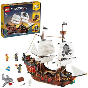 LEGO® Konstruktionsspielsteine Piratenschiff (31109), LEGO® Creator 3in1, (1264 St), Made in Europe