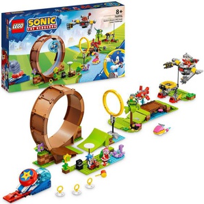 LEGO® Konstruktionsspielsteine Sonics Looping-Challenge in der Green Hill Zone (76994), LEGO® Sonic, (802 St), Made in Europe
