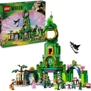 LEGO Wicked Willkommen in Emerald City, Spielzeug mit Turm, Glinda und Elphaba Mini-Puppen, Geschenk für Fans des Films und Mädchen und Jungen ab 9 Jahren, die Puppenhäuser lieben 75684