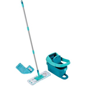 Leifheit Bodenreinigungsset Profi XL Mobile, Kunststoff, ergonomischer Griff, rutschfester 360° Drehgelenk, hohe Saugfähigkeit, kabellos,