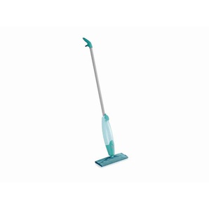 Leifheit Sprühwischer Pico Spray S, Türkis, Weiß, Kunststoff, 10.5x120x27 cm, ergonomischer Griff, rutschfester integrierter Reinigungsmitteltank,